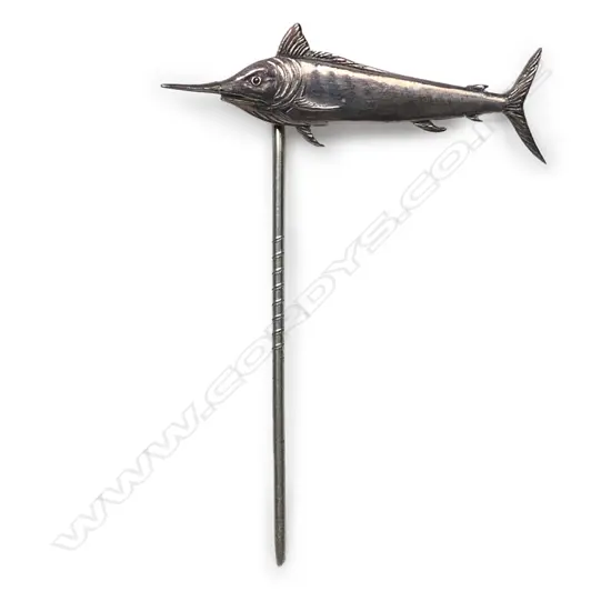 An N.Z. silver A. Kohn marlin pin,